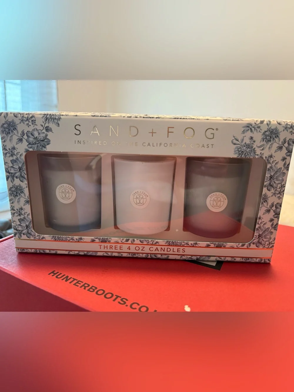 Sand + Fog Three-Pack Pink Accent Scented Votive Candles